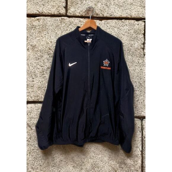 Oklahoma State Cowboys Wrestling Nike Jacket XL Black Full Zip Team Issued 72825 - Picture 1 of 7